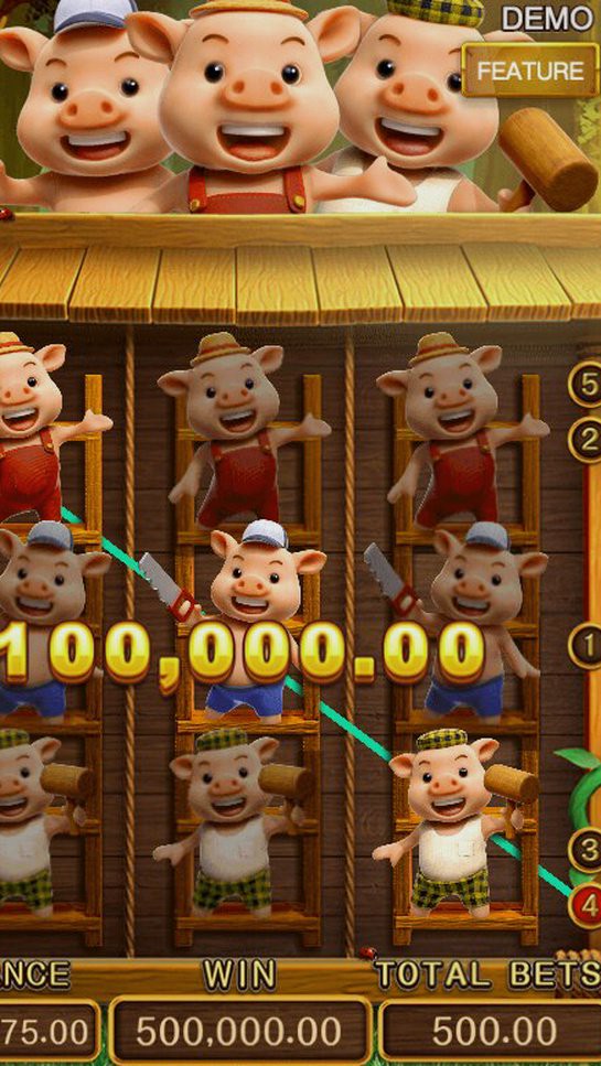 THREE LITTLE PIGS · Giao diện ứng dụng HAY88
